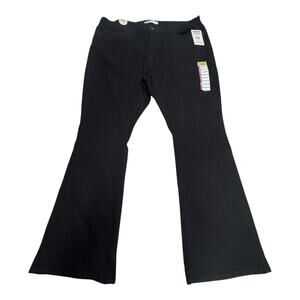 NWT Levi Strauss Signature Gold 34x30 Womens Mid Rise Bootcut Black Jeans